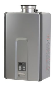 Rinnai tankless water heater right view